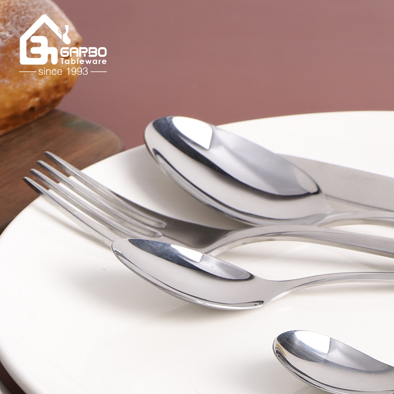 201 Stainless Steel Cutlery Set 33PCS Dinner Set with Cutlery Soup Spoon Kitchenware with PVC Box Serving Tableware Set