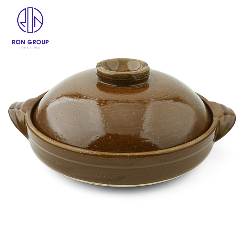 Factory Price Ceramic Clay Pot Soup Cookware Kitchenware Food Utensil for Hotel Restaurant Wedding