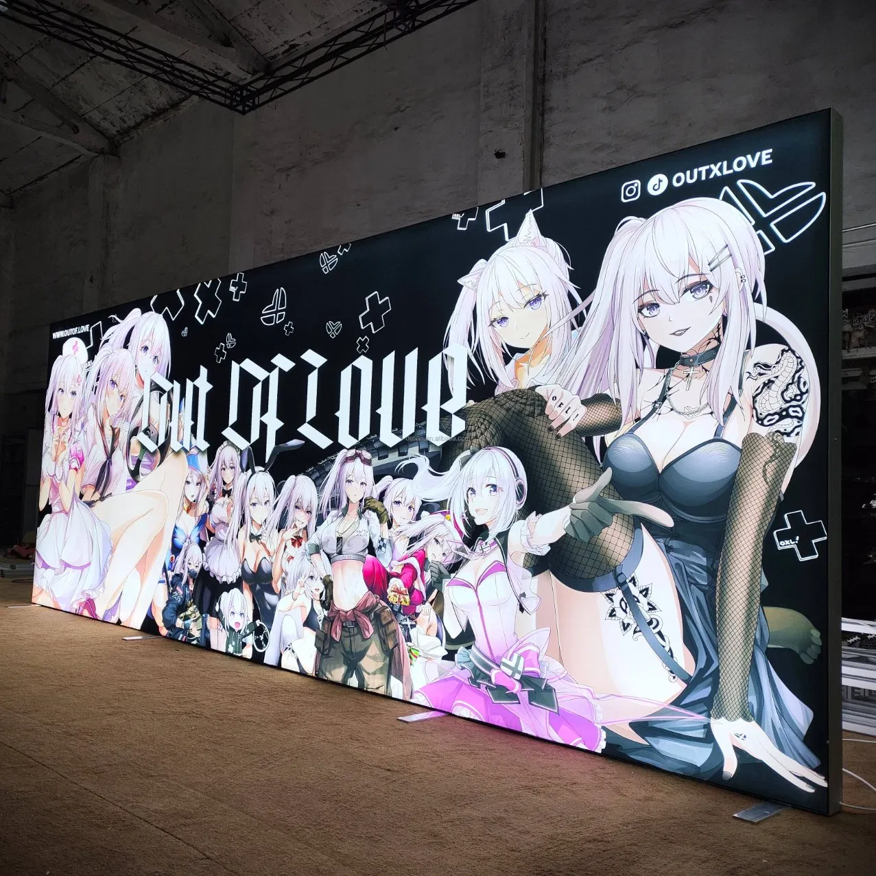 Custom New Assembled Soft Film Light Box HD UV Printing Soft Film Light Box Aluminum Alloy Logo Advertising Soft Film Light Box