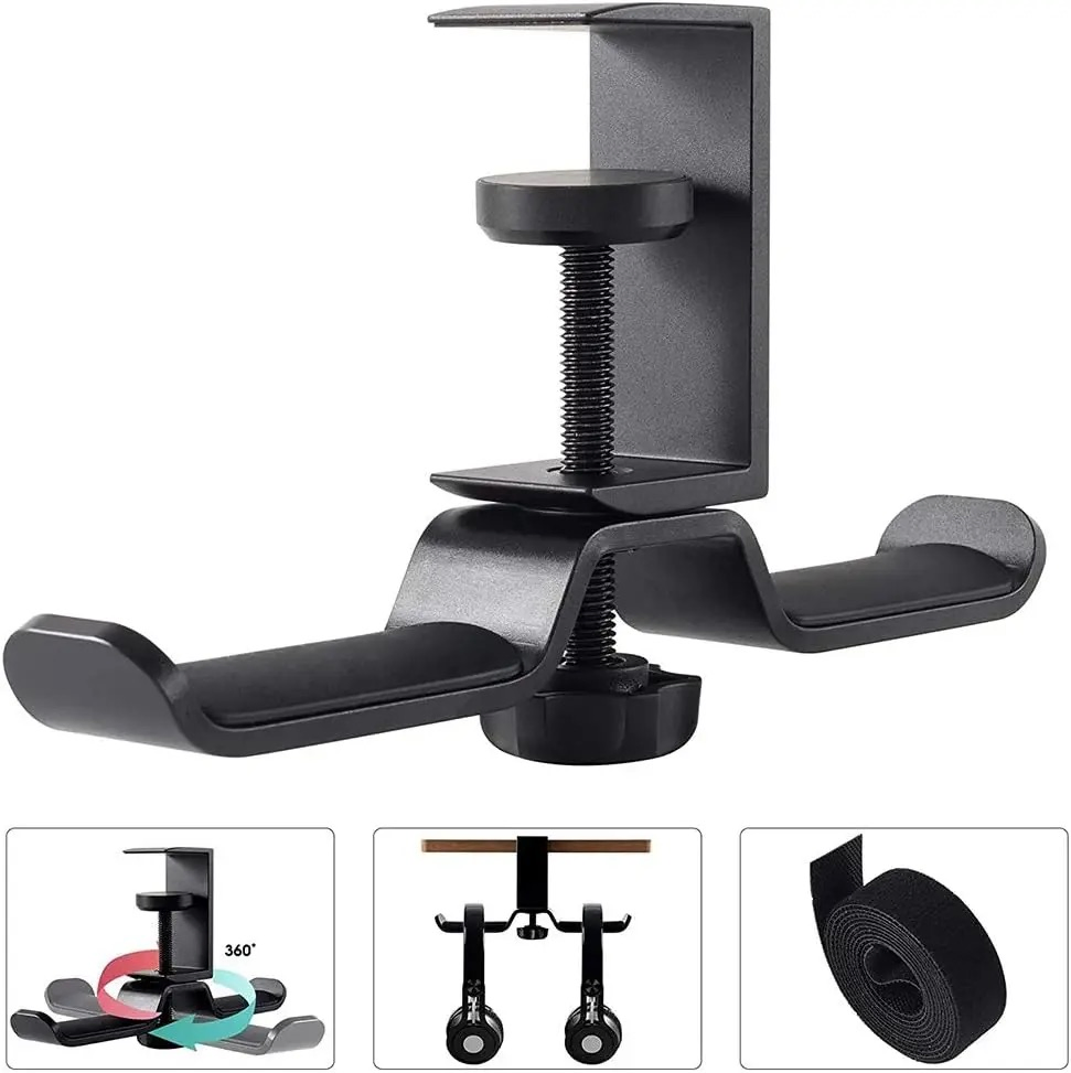 Double Headphone Holder Earphone Mount Desktop Holder Phone Accessories