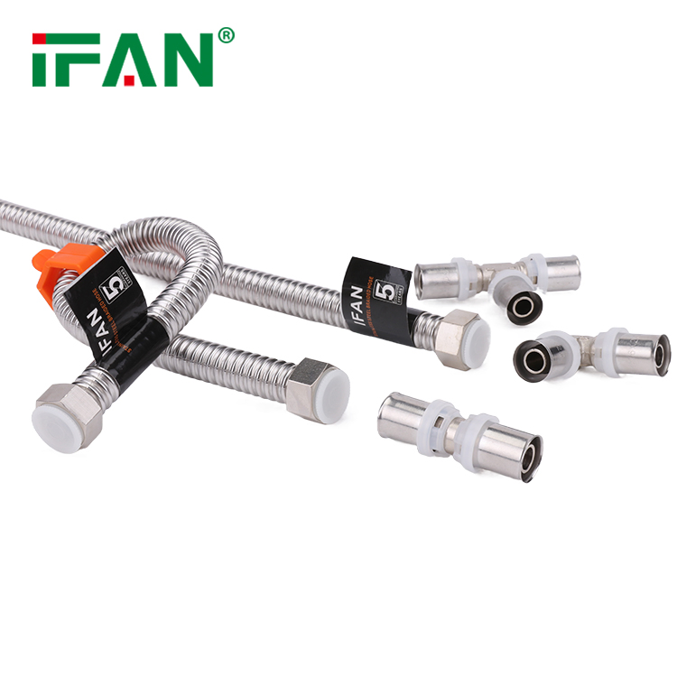 Ifan Factory Wholesale ASTM A312 Flexible Hose OEM ODM 30-60cm Stainless Steel Corrugated Pipe Durable Corrugation Pipe