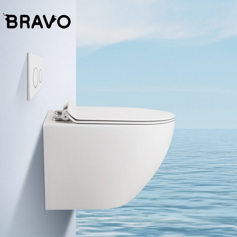 Bravo Bathroom Toilet Ceramic Wall-Hung Toilet Sanitary Ware