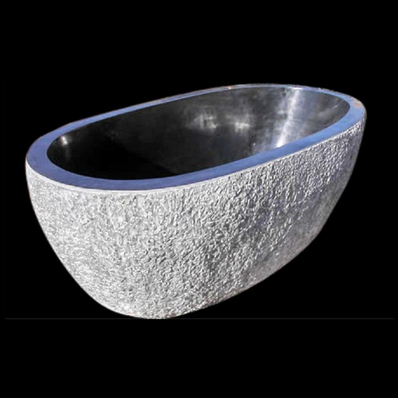 Hand Carved Nature Marble Stone White Bathtub