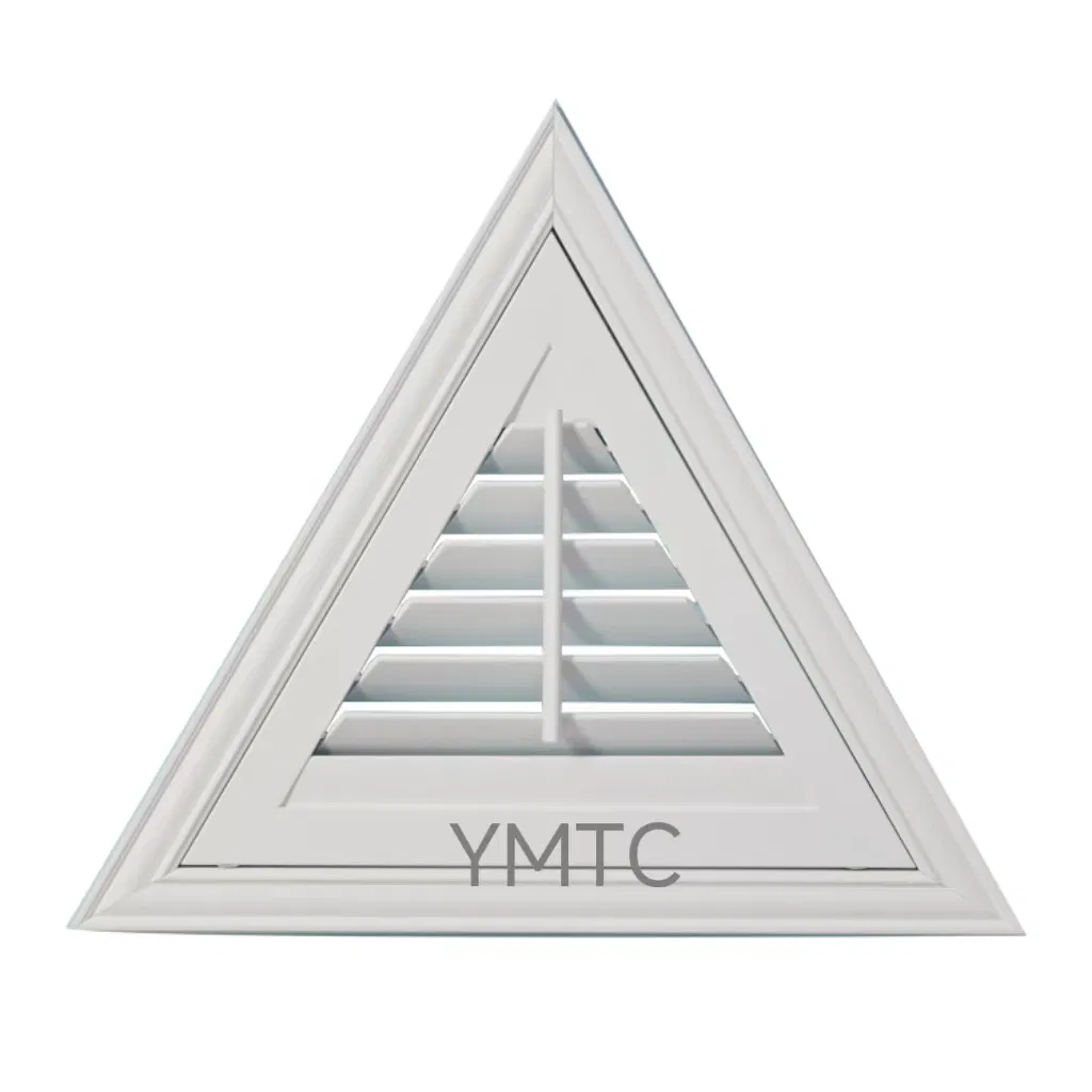Customized Triangle Shaped Paulownia/Bass Wood Shutters