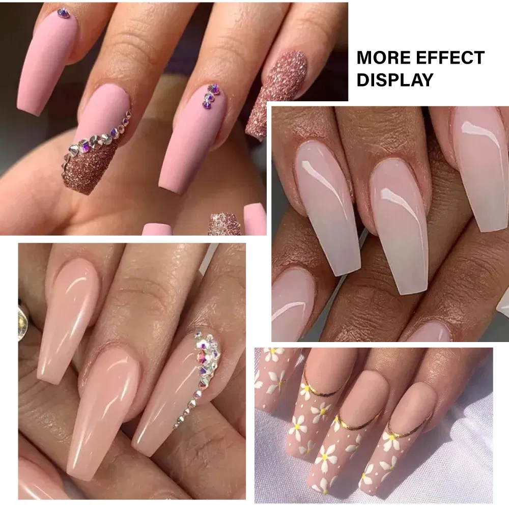 New Products Wholesale Double Head Multi Function Crystal Long Rods Nail Pen