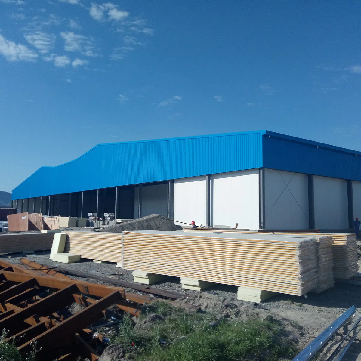 Build Steel Workshop Engineered High Rise Large Span Proof Prefab Steel Structure Warehouse