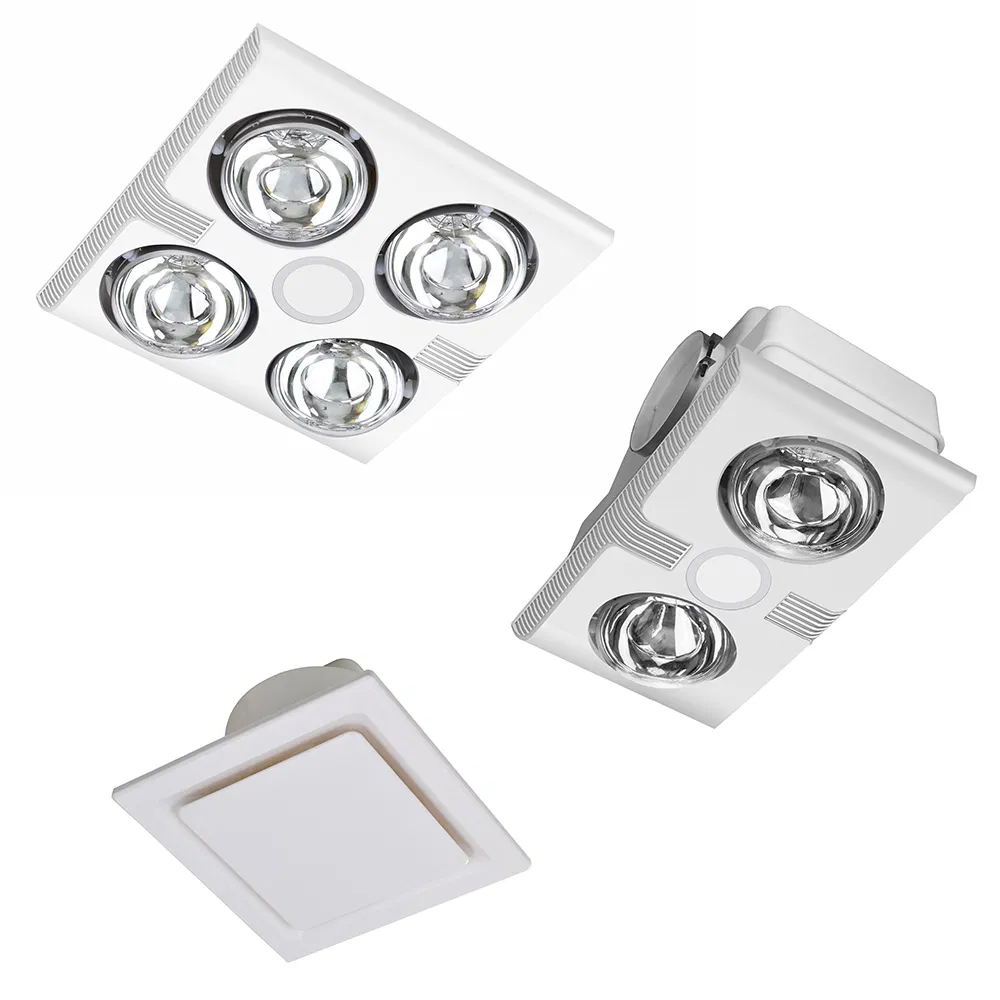 3-in-1 Electric Bathroom Heater, Exhaust Fan with Infrared Globes