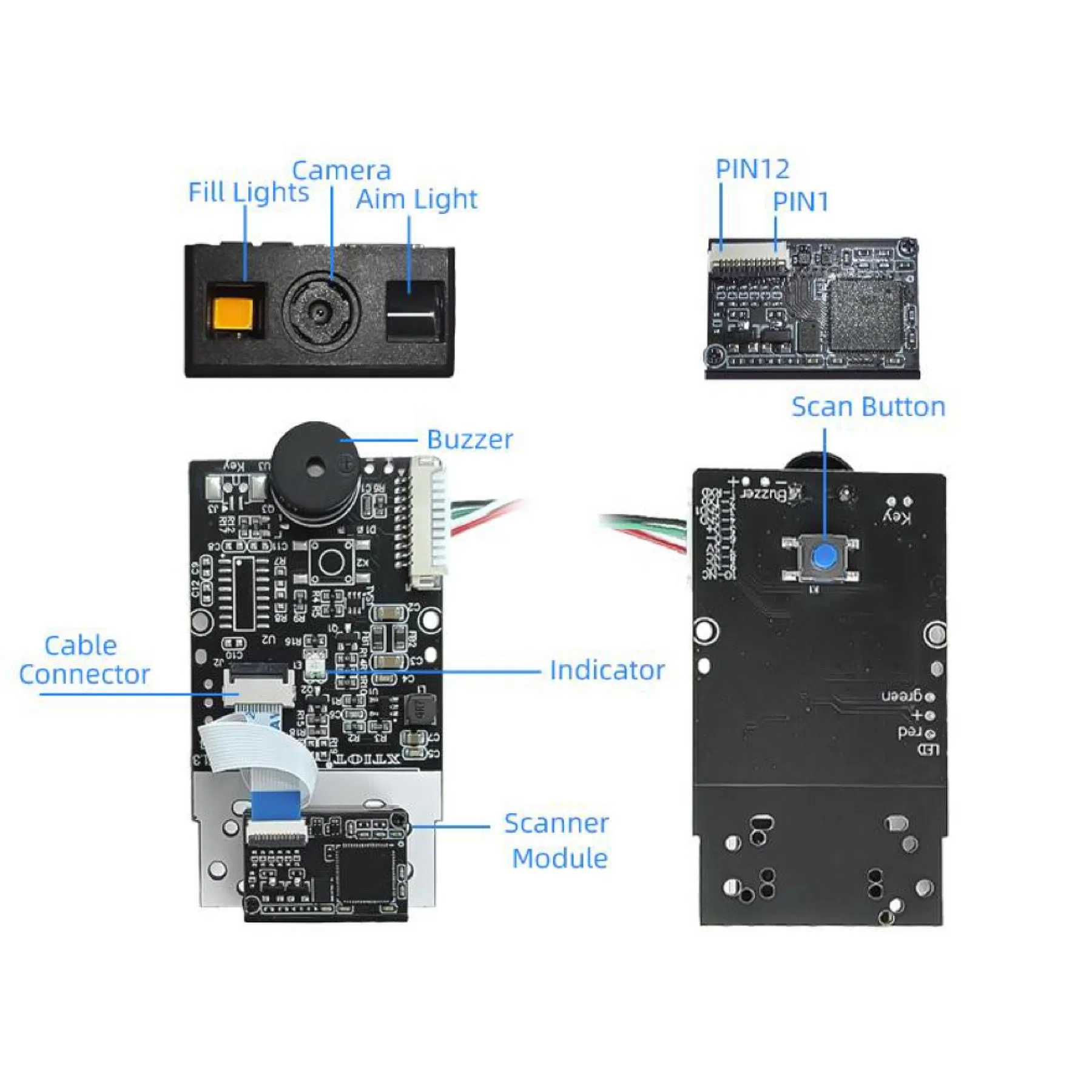 XT750M 2026 New 2D Mini Engine Barcode Module Scanner Manufacturer