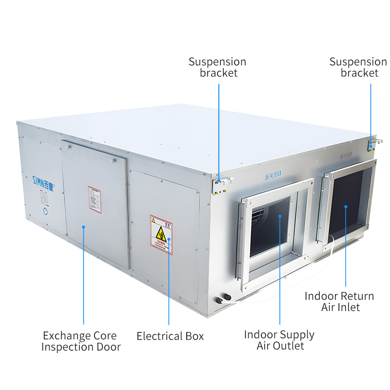 Energy Savings Convention Center Ventilation Unit with Heat Recovery Function