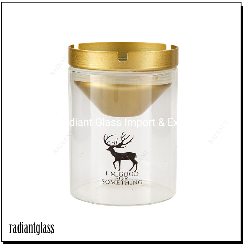 Hot Seller Glass Funnel Design Cap Removable Transparent for Office Home