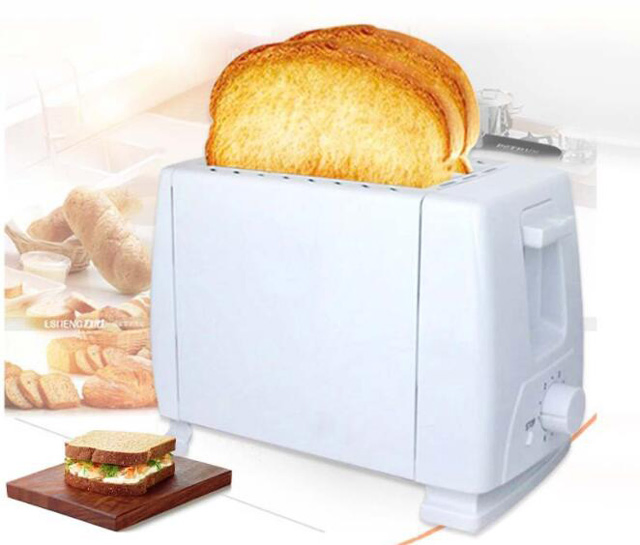 Stainless Steel 2 Slice Electric Sandwich Bread Toaster