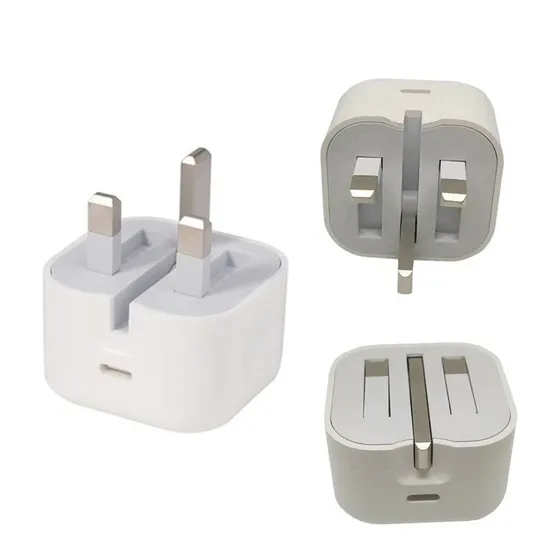 Складной зарядник 20W Type-C с UK вилкой