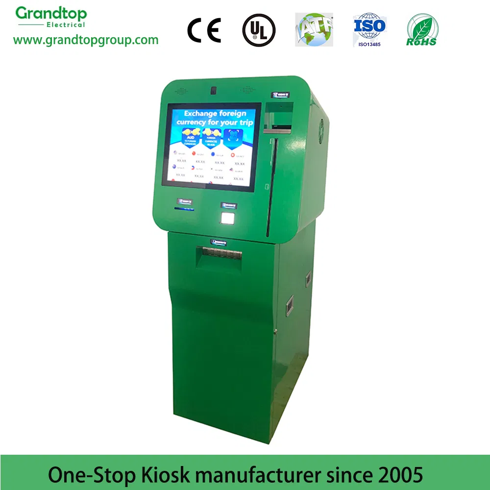 Self Service Currency Exchange Machine with Touch Screen Monitor/Thermal Printer