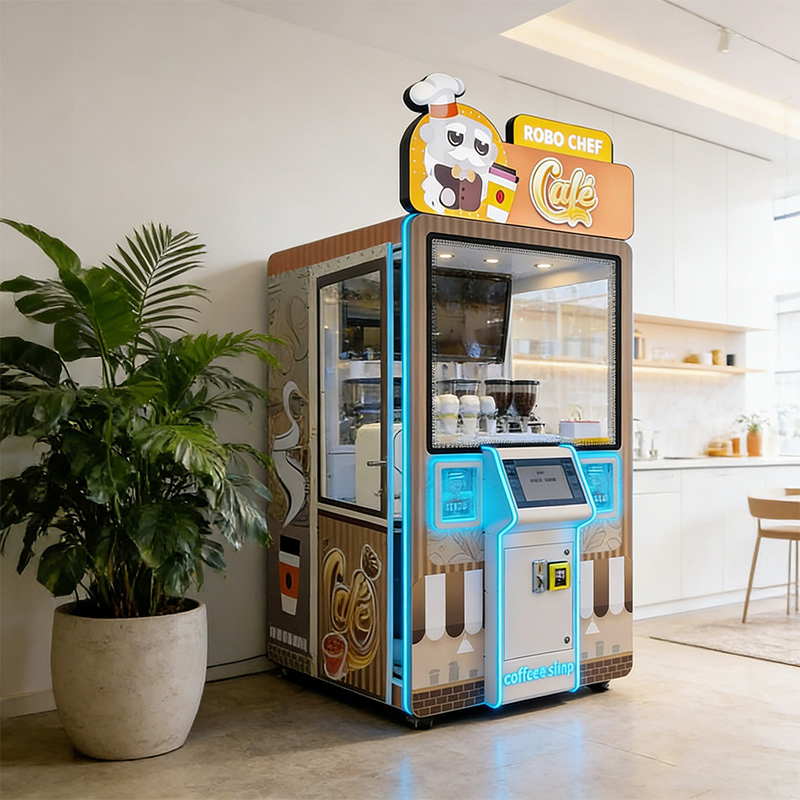 3 in 1 Fully Automated Ai Coffee Making Robot for Cafes Grinder