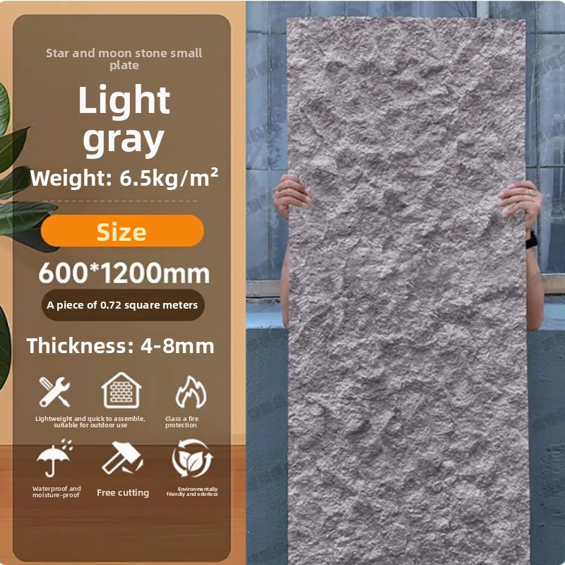 Modern Design Artificial Travertine Soft Stone Wall Sheet Fireproof for Hotel Free Sample Competitive