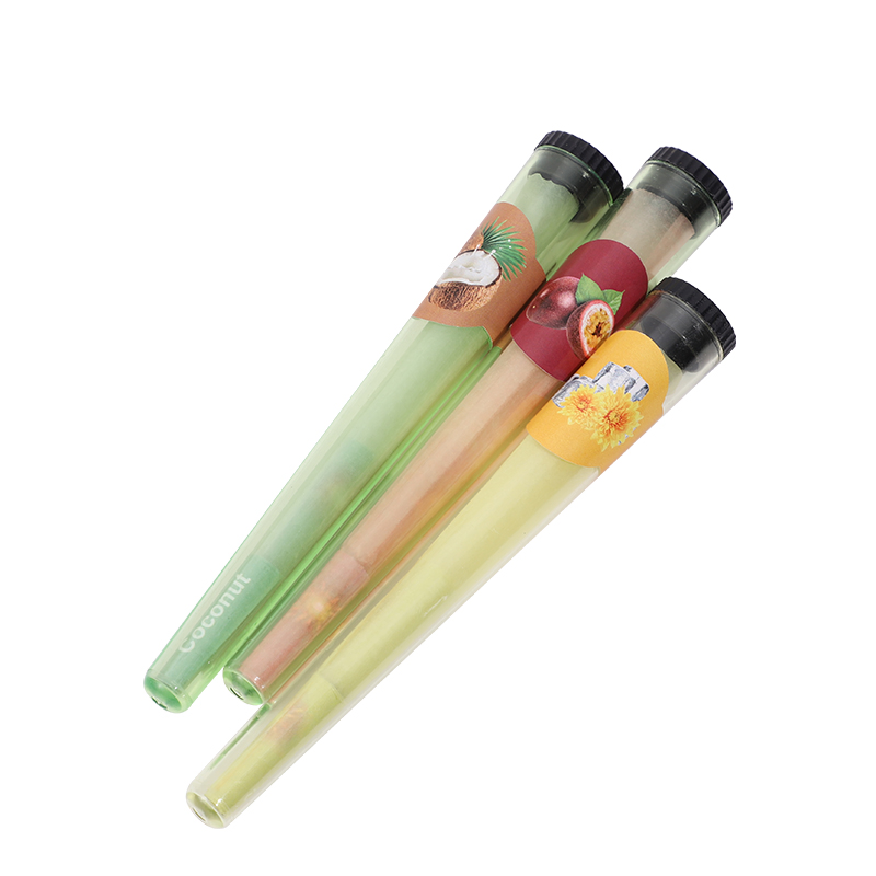 84mm 98mm 110mm Natural Paper Flavor Tip Easy Fill Burst Bead Pre Rolled Cones
