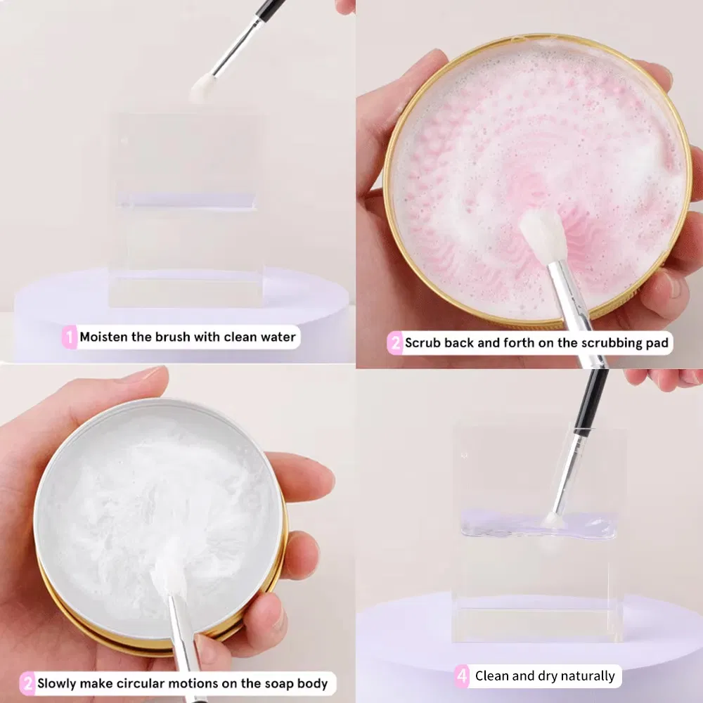 Travel Beauty Hand Brushes Cleanser Cleaning Tool Wholesale Makeup Brush Cleaner Hotel Soap Natural