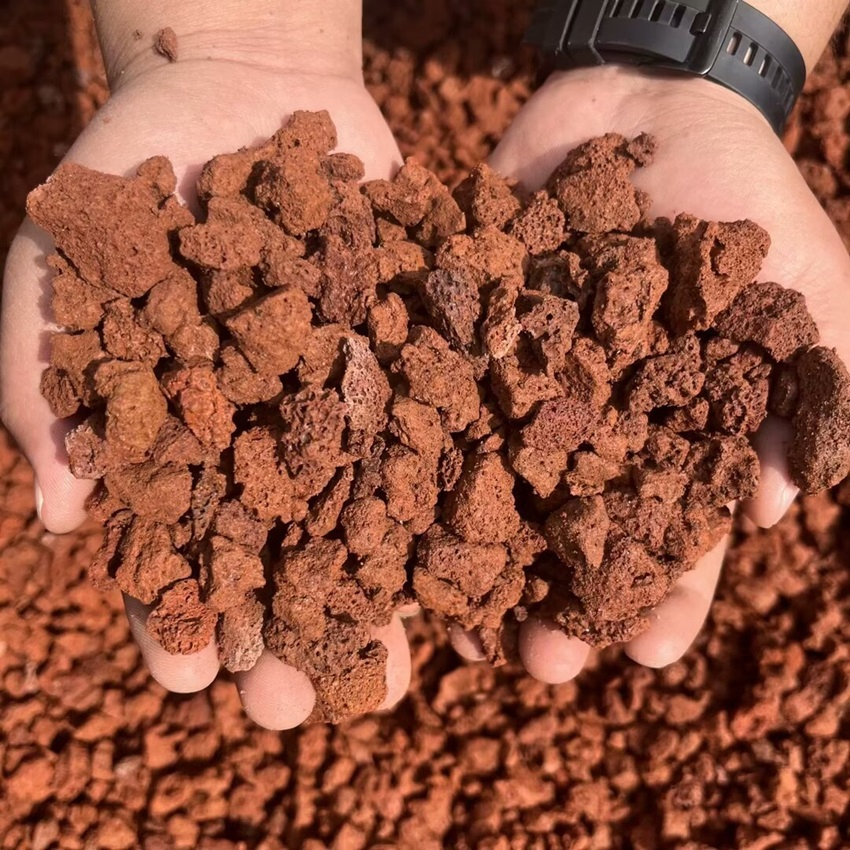 100% Natural Red Lava Stone for Landscape 1-3cm