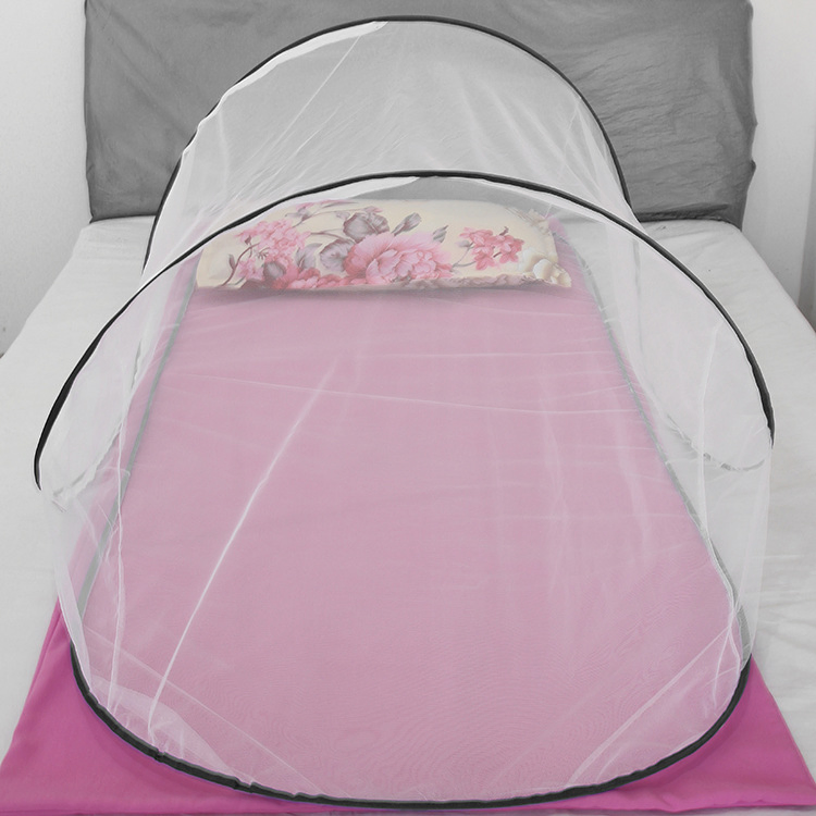 Summer Insect Repellent Bed Cover Foldable Zipper Closed Mesh Mosquitoes Net