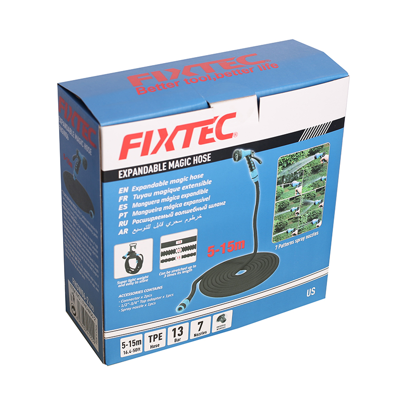 Fixtec 5m Durable Expandable Flexible Magic Water Garden Hose