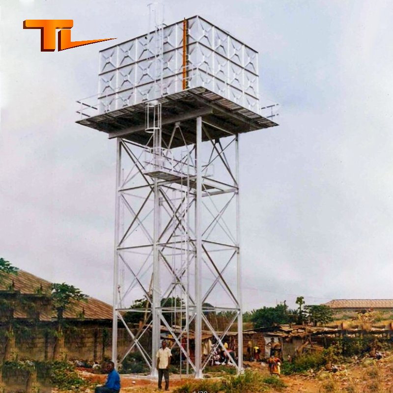 Prefab Steel Galvanized Radiator Support Water Tank Support Galv.