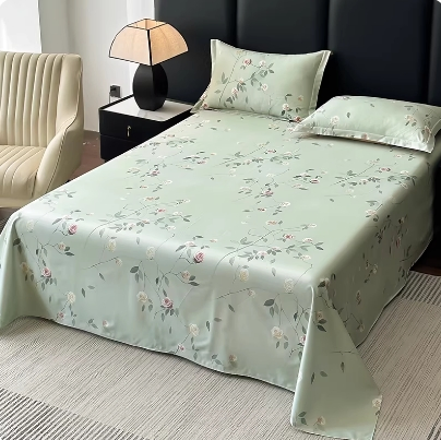 100% Cotton Bed Sheet Set Spring/Summer Premium 3-Piece Set