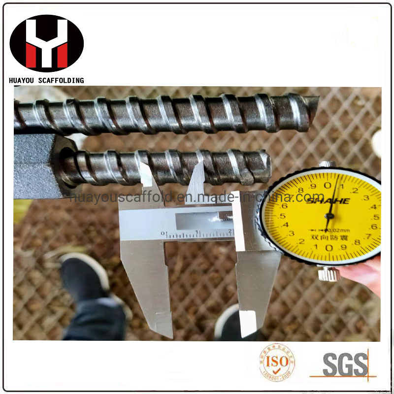 Hot Rolled Thread Bar D15/17 Scaffolding Tie Rod with Hex Nut and Wing Nut for Formwork System