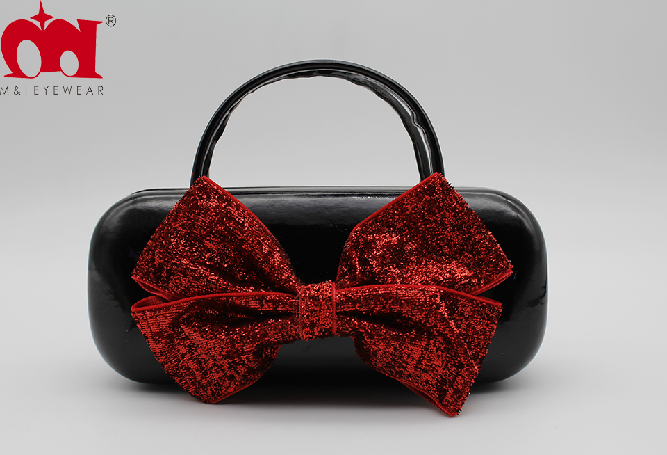 Princess Red Bow Reading Glasses Case for Kids Portable Fashion Box