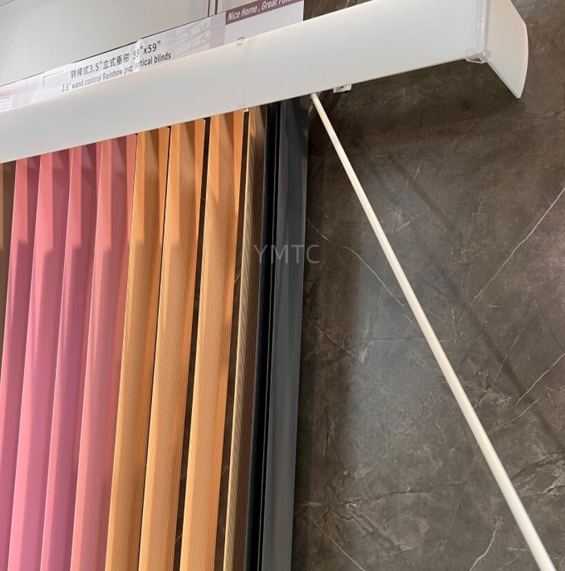 Europe Style Patio Window Use Vertical Blinds PVC Slat with Wand Control