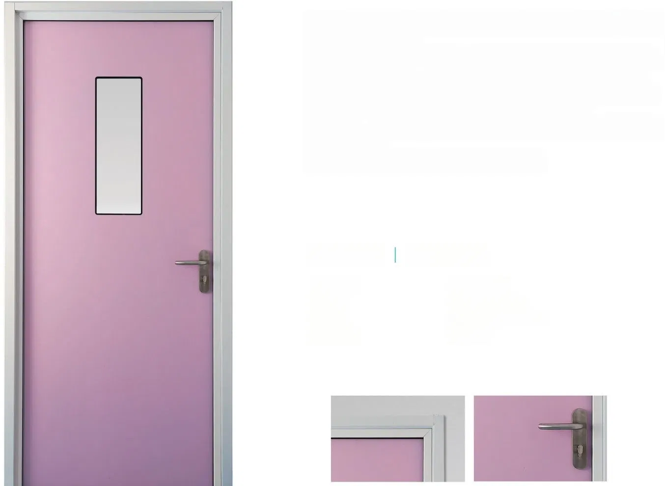 User-Friendly Design Anti-Collision Freedom Door Swing Door Metal Ward Door