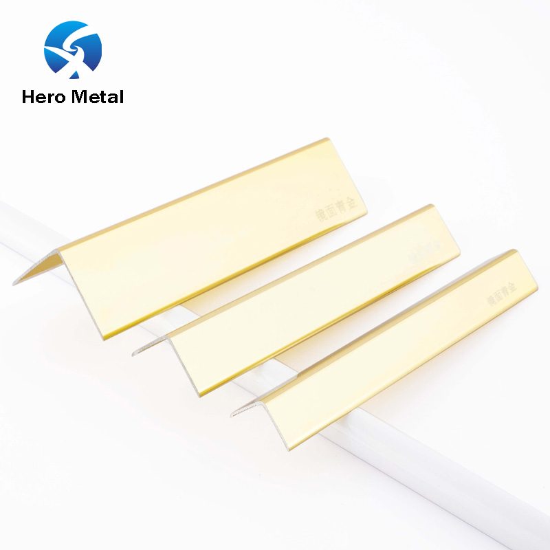 Best Sale Brand 2026 Decor Polished Aluminium Alloy 2.7m Home Ceramic Edging Strips for Marble 40mm Hero Tile L Shape Tile Trim