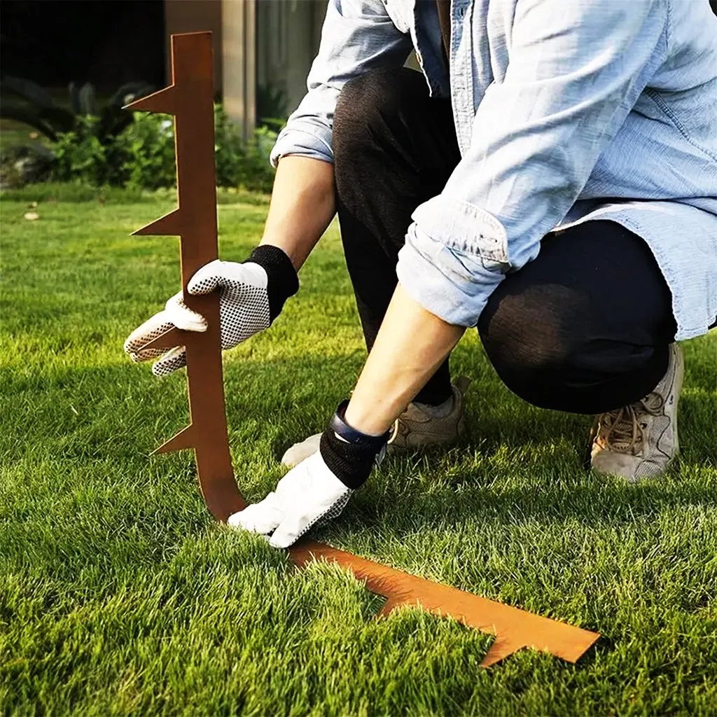 Corten Steel Garden Weather-Resistant Flexible Metal Border for Home Yards Decor Pre-Rusted