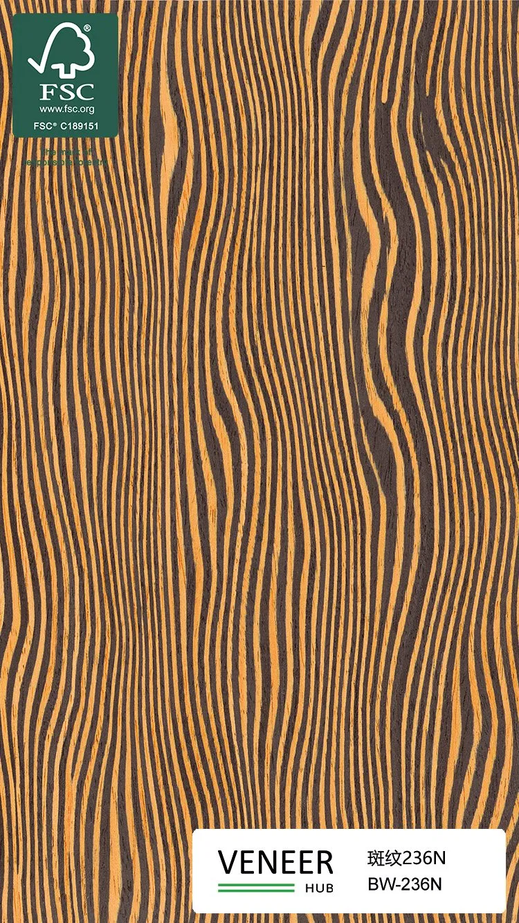 New Design Wave Pattern Recon Wood Veneer Sheets