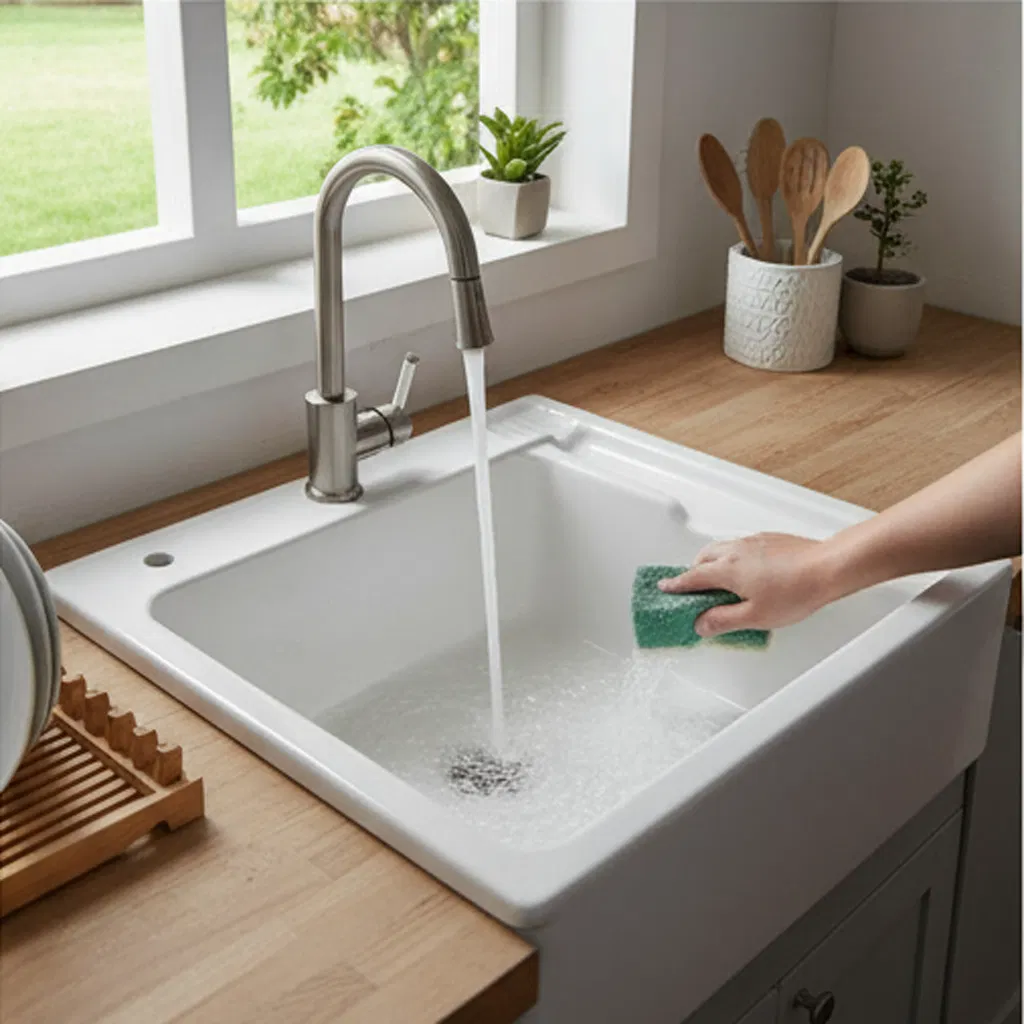 Sleek Modern Acrylic Vanity Sink for Elegant Bathrooms