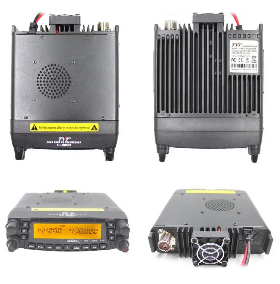 Radios for Vehicles Tyt Th-9800 Mobile Walki Talki Quad Band Walkie Talkie for Car 800CH