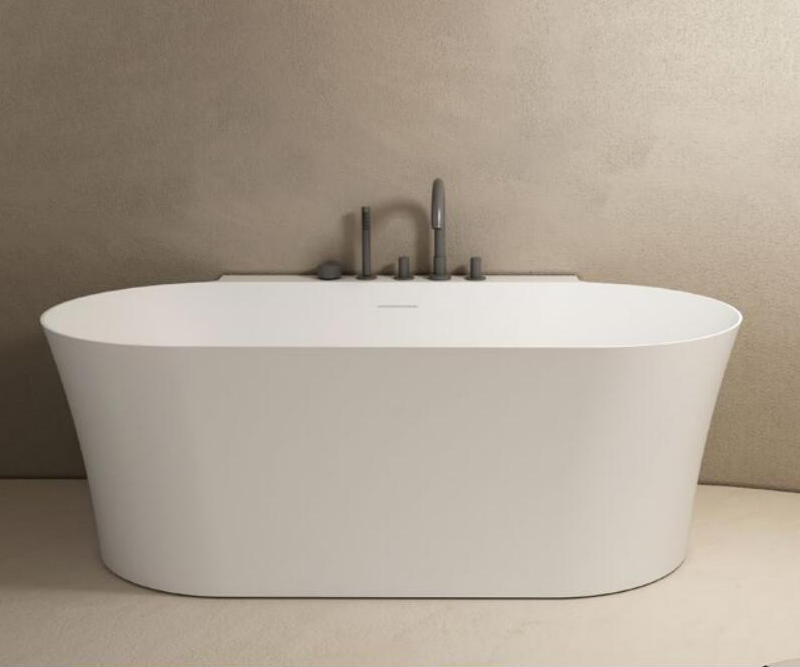 Глубокая акриловая ванна Ortonbath овальная, пристенная