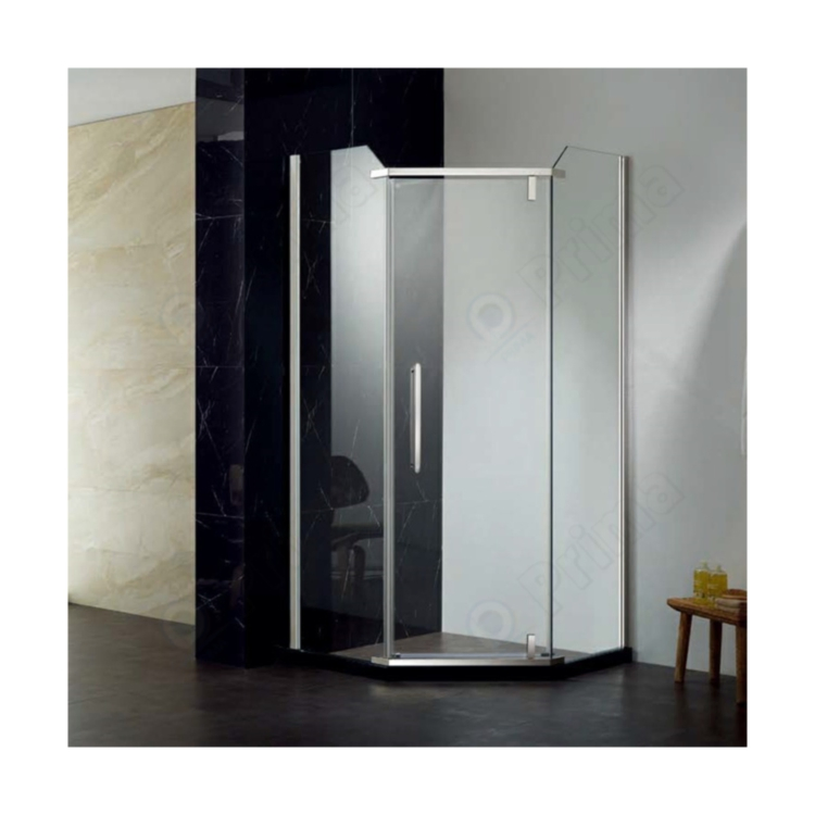 90 Degree Shower Enclosure Screen Glass Clamp