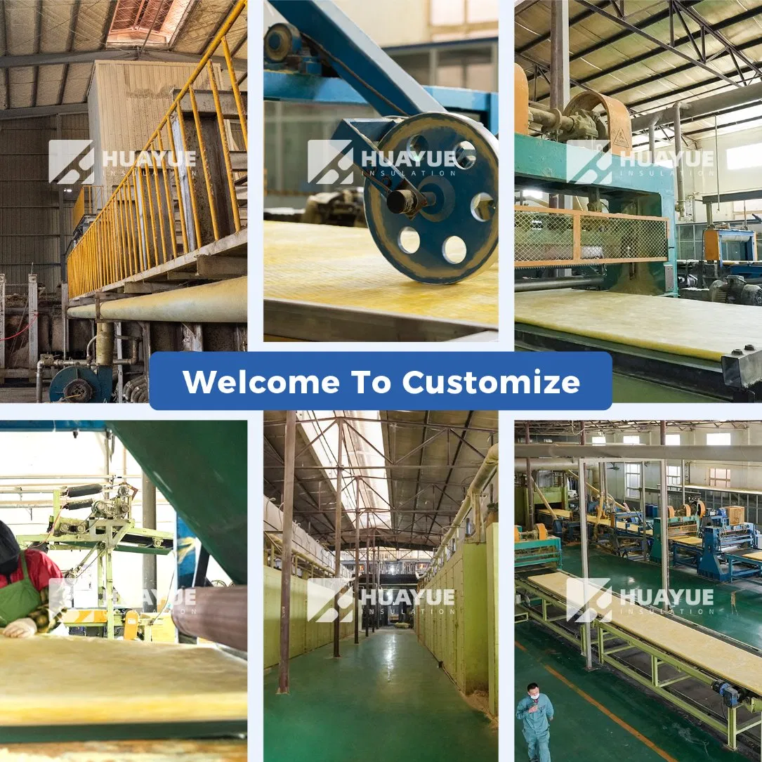 25-180 mm Class A1 Fireproof Glass Wool Blanket for Buidling Thermal Insulation