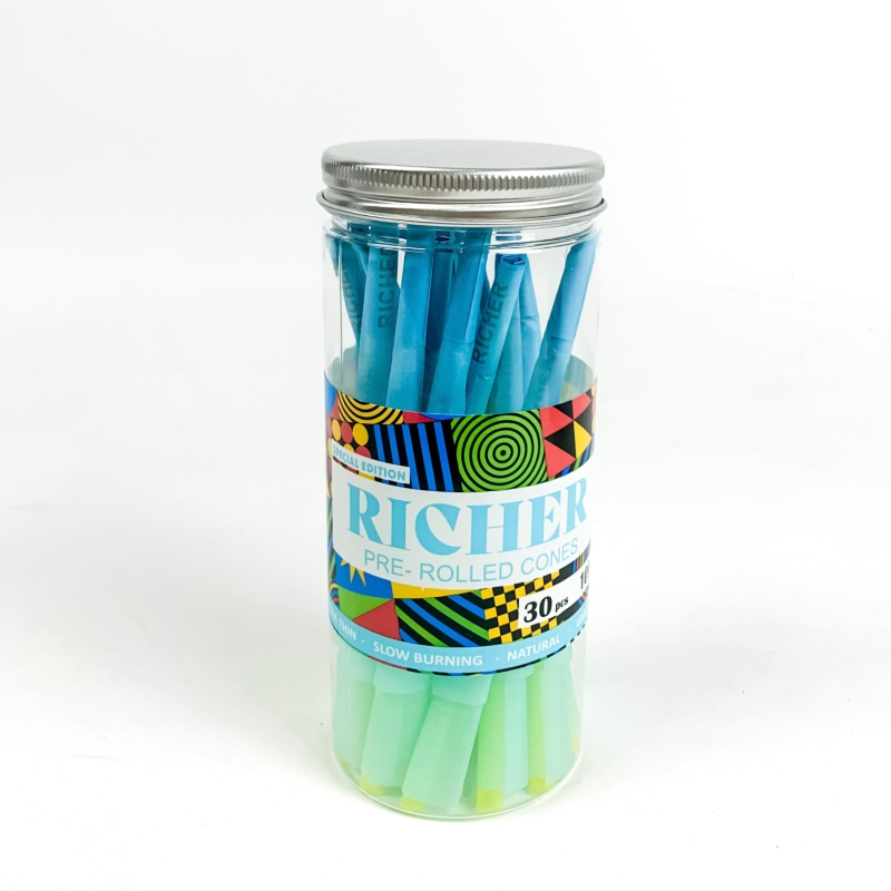 1 1/4 Size Specially Made 100% Natural Organic Hermit Crab 109mm Slow Burning Non Immersed Tobacco Pre Filled Cone Rolling Cone