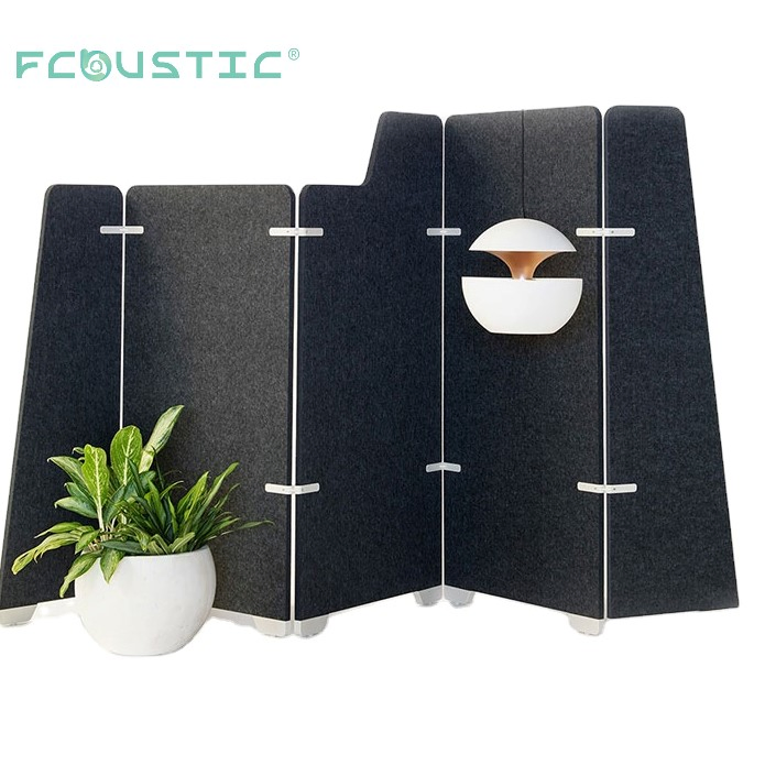 Eco-Friendly Polyester Acoustic Panel Office Partition Acoustic Folding Screen Room Divider