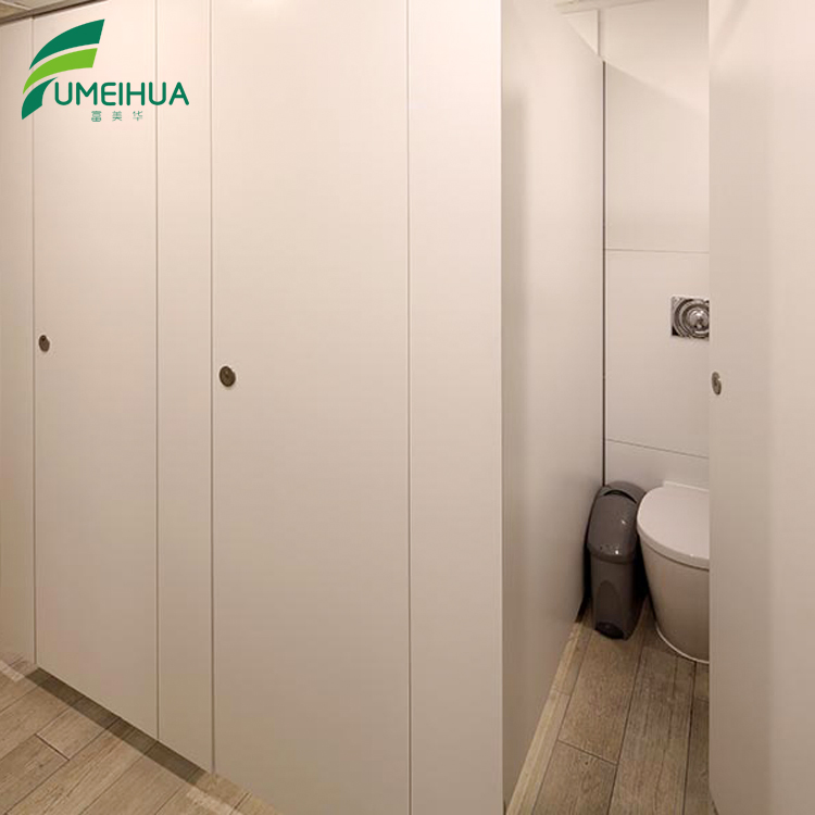 12mm Thickness Customized Size Toilet Cubicle Nylon Door Lock Toilet Partition Boards