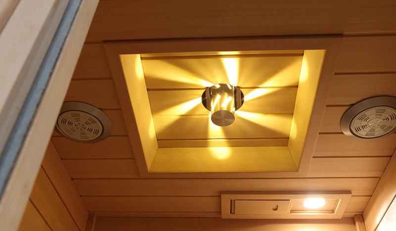 Угловая сауна на 2 персоны с паром для дома и сада