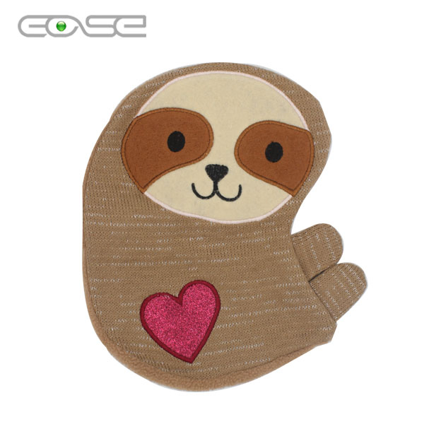 Cartoon Animal Image Portable Microwave Wheat Heat Bags for Children