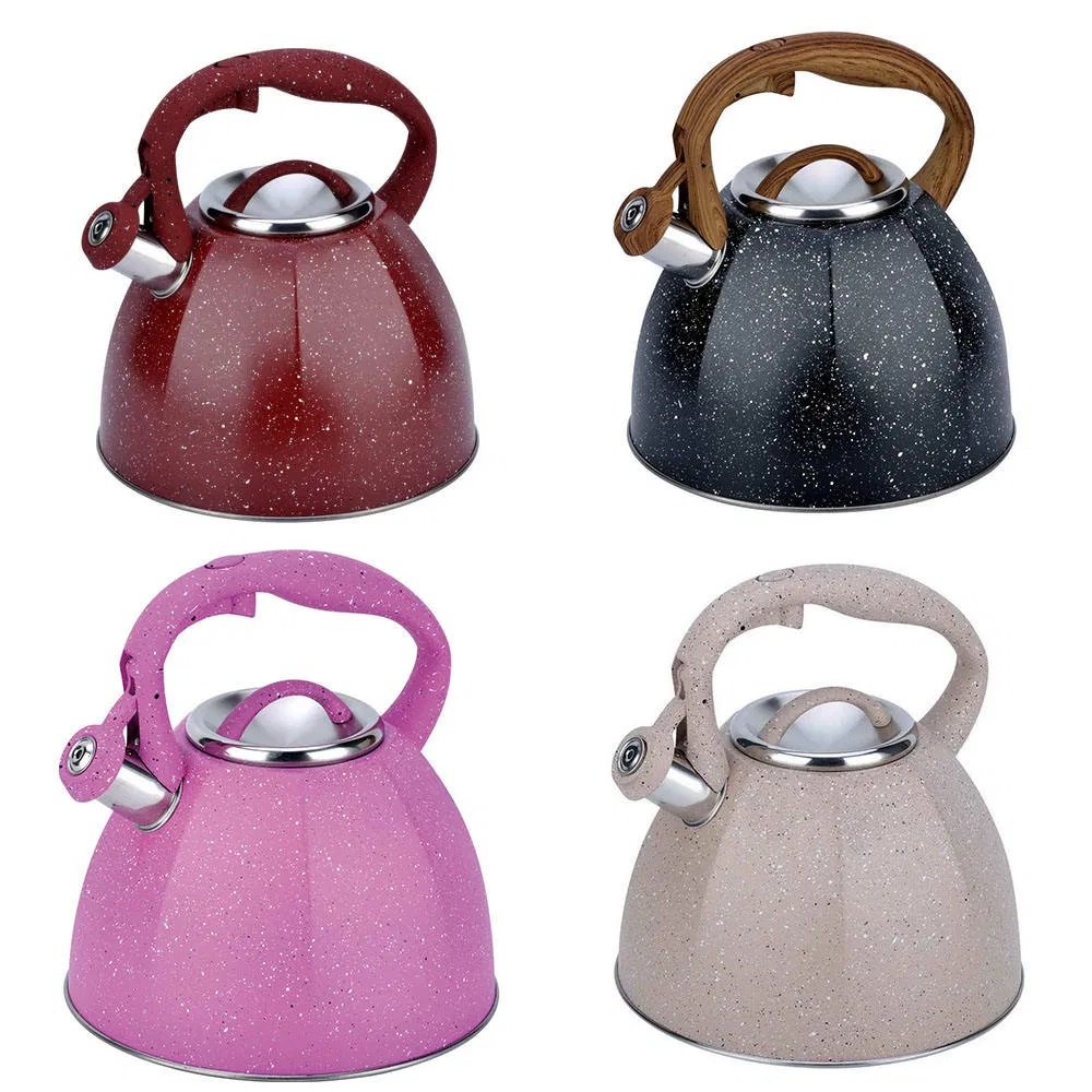 Household 3.5 Litre Octagon Stainless Steel Metal Whistling Kettle, Induction Cooker and Gas Stove Use Metal Water Kettle