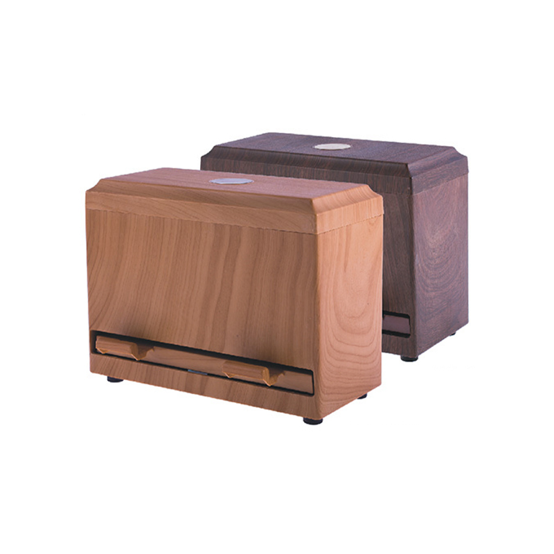 Plastic Wood Grain Chopsticks Dispenser Automatic Straws Dispenser for Bar Cafe Restaurant