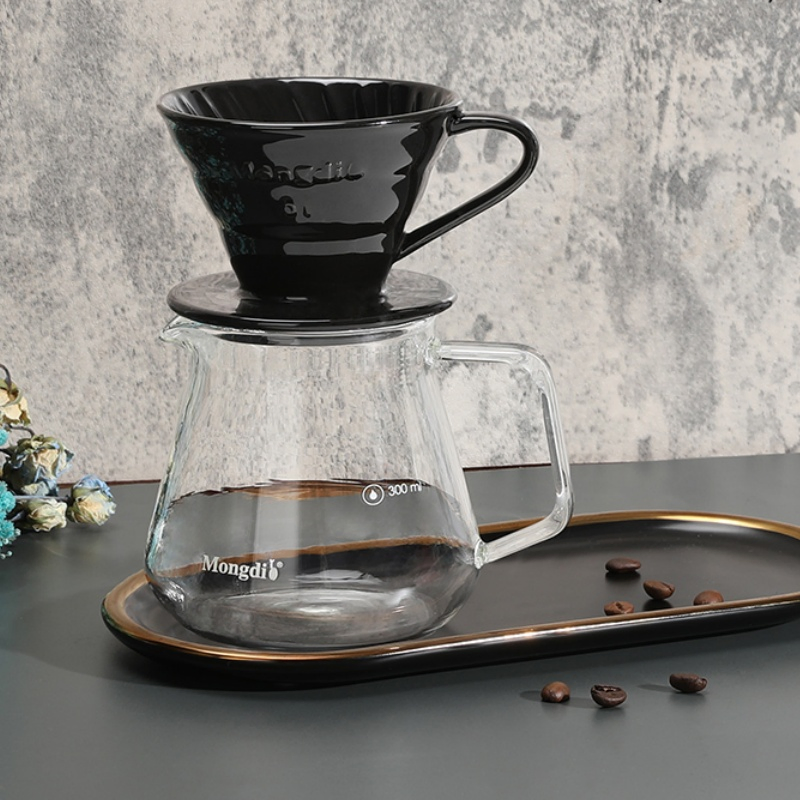 Hot Sale Heat-Resistant Home or Office 600ml Ceramic Pour Over Coffee Maker