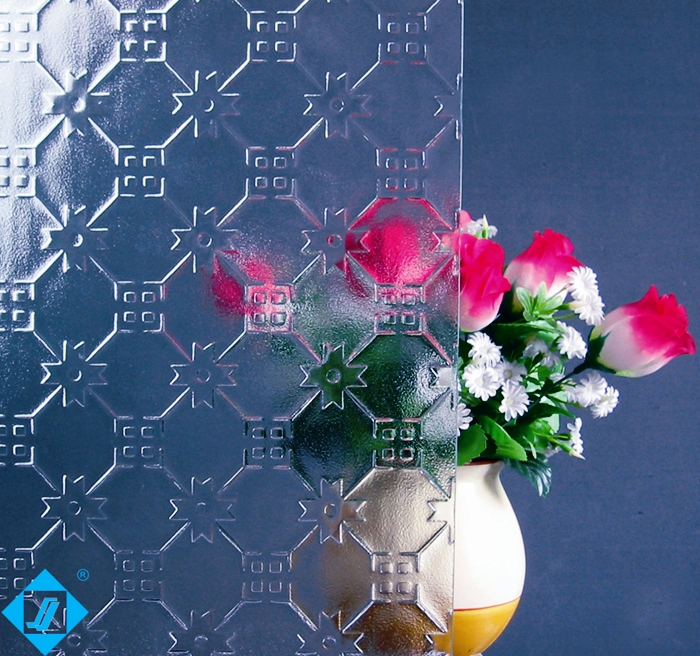 6mm Patterned Glass Figured Glass Pattern Glass for Furiniture