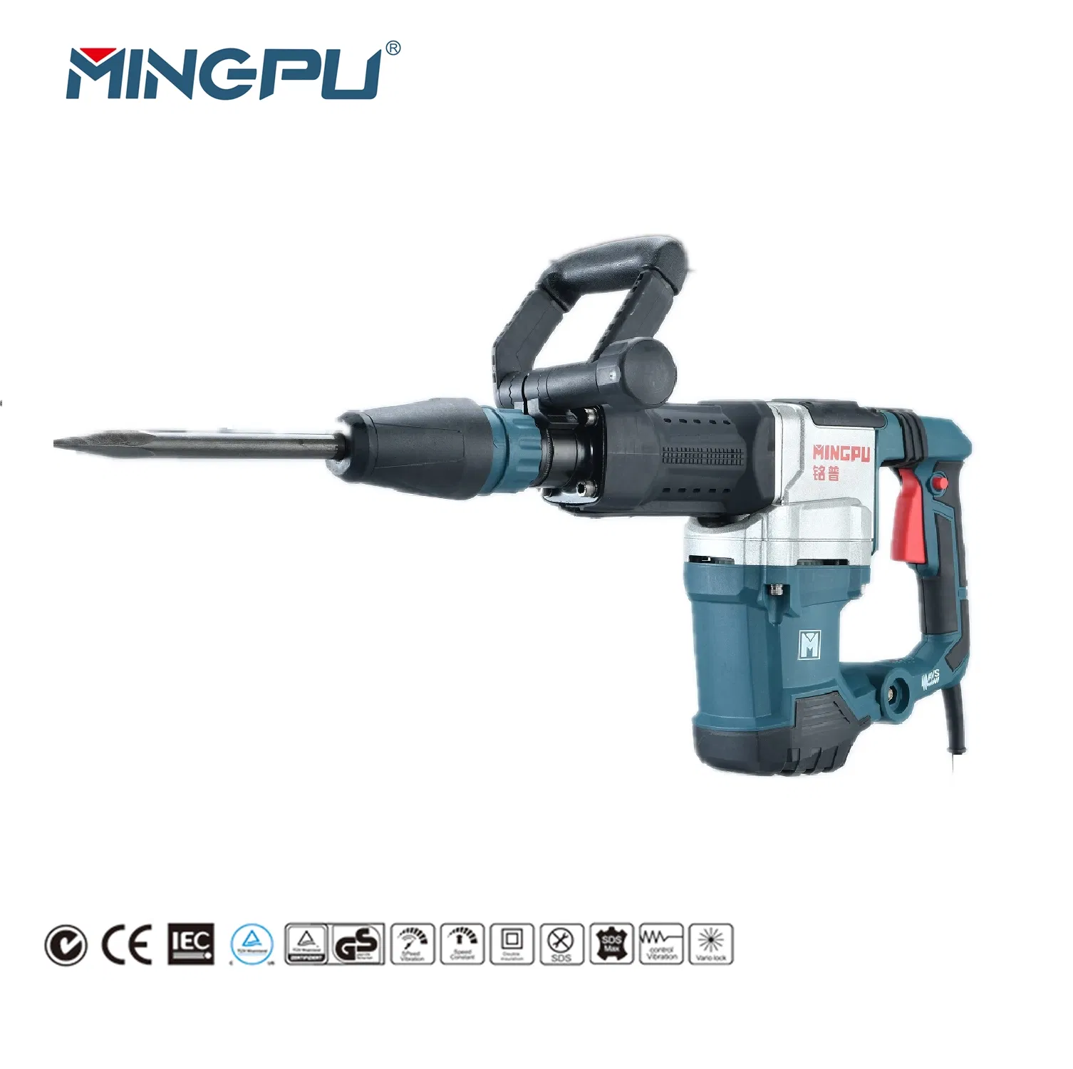 Отбойный молоток электрический SDS Max Mingpu 1500W