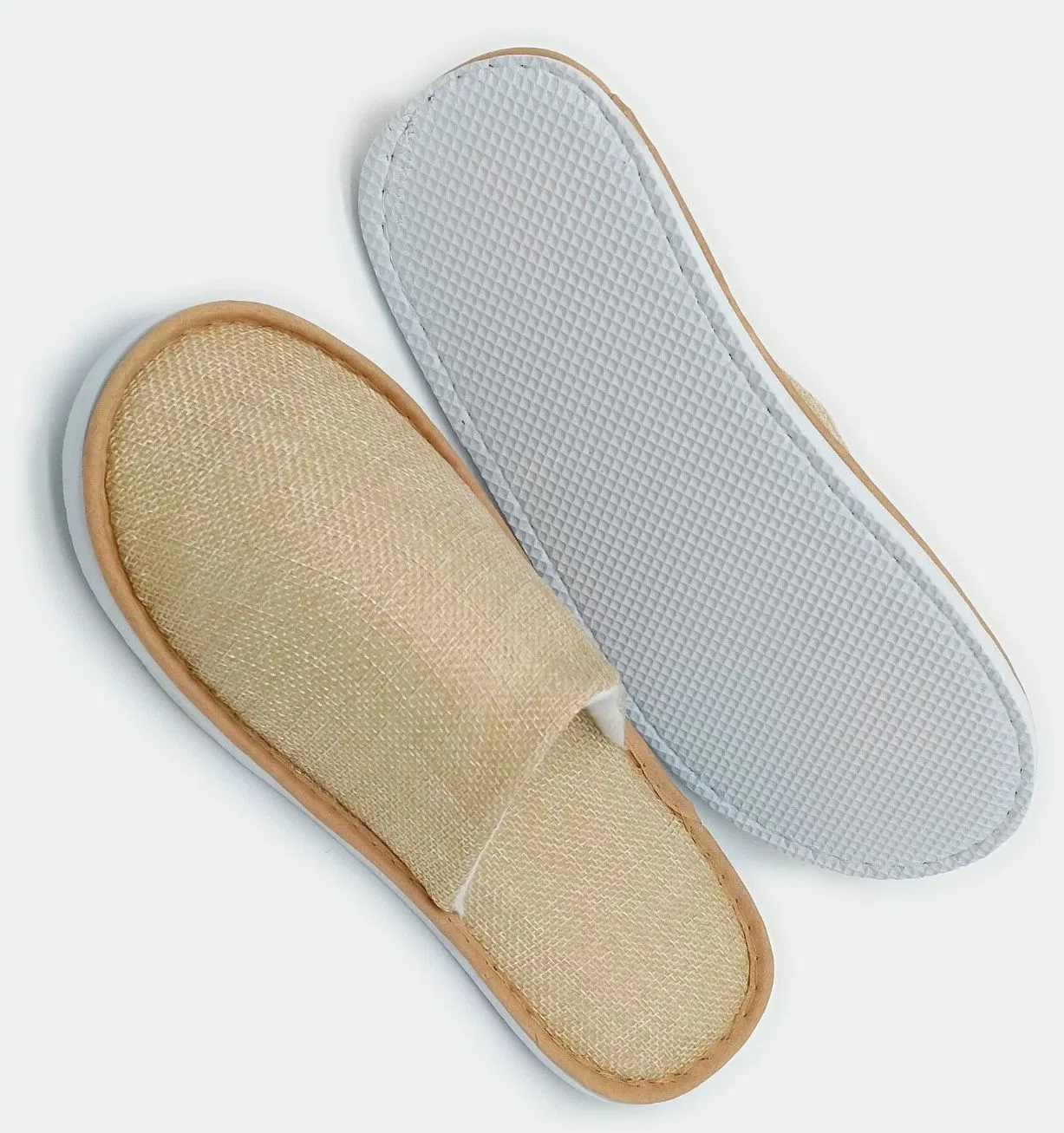 New Eco-Friendly Hotel Slippers Manufacturer Linen SPA Slippers Sustainable Biodegradable Eco-Friendly Slippers for Hotels