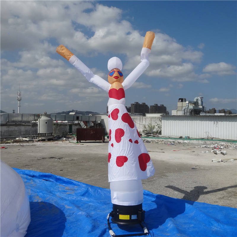Colorful Single Leg Inflatable Air Dancers Inflatable Wave Man for Advertising